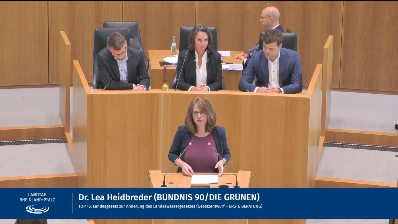 Dr. Lea Heidbreder im Landtag Rheinland-Pfalz